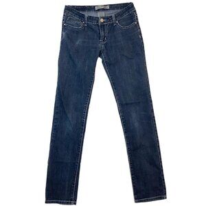 Rock L.A Skinny Slim Straight Low Rise Blue Denim Jeans Juniors Size 5 Stretch